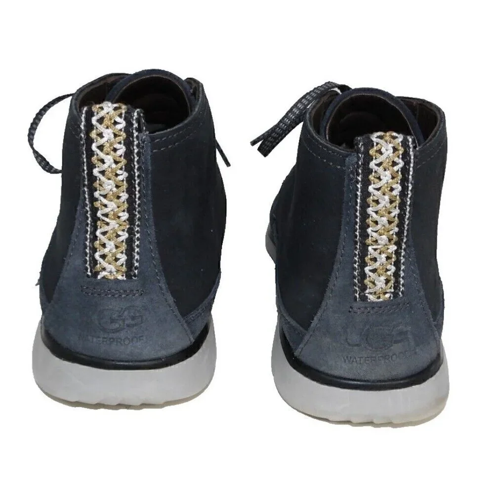 UGG Energ Treadlite dk blue suede leather waterproof chukka boots shoes men's 11